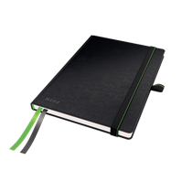 Cuaderno Leitz Complete A5 con rayas con tapas rígidas Negro 80 H. 100 g.