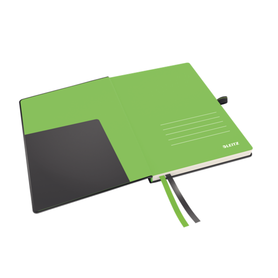 Cuaderno Leitz Complete A5 con rayas con tapas rígidas Negro 80 H. 100 g.