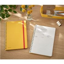 Cuaderno Leitz Cosy Touch con rayas, con encuadernación wiro B5 80 H. Papel de 100 grs, certificado FSC®.