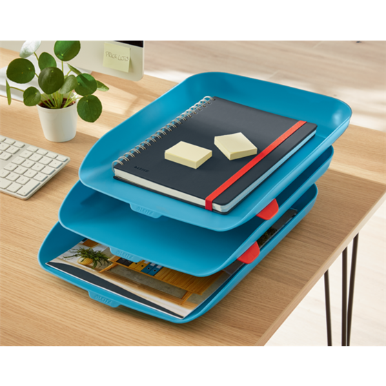 Cuaderno Leitz Cosy Touch con rayas, con encuadernación wiro B5 80 H. Papel de 100 grs, certificado FSC®.