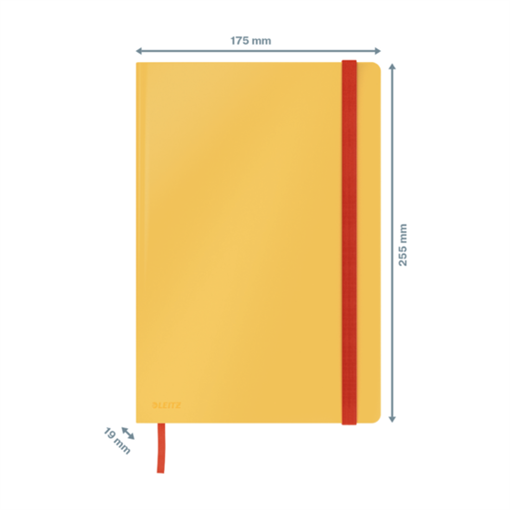 Cuaderno Leitz Cosy Touch con rayas con tapa dura B5 80 H. Papel de 100 grs, certificado FSC®.