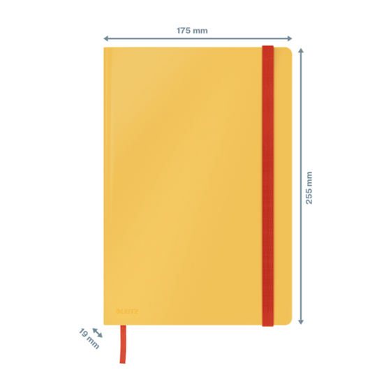 Cuaderno Leitz Cosy Touch cuadriculado con tapa dura B5 80 H. Papel de 100 grs, certificado FSC®.