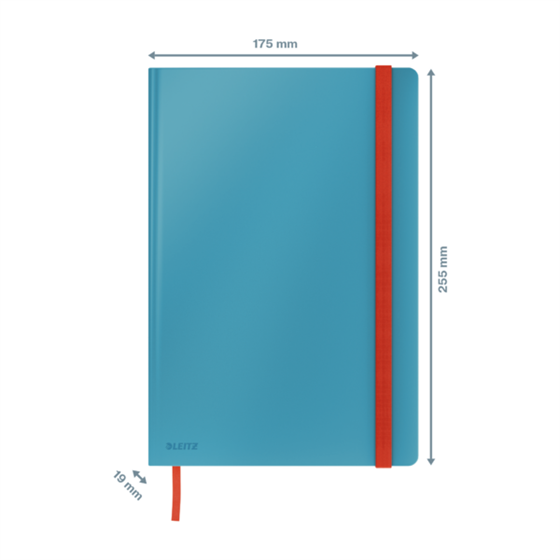 Cuaderno Leitz Cosy Touch cuadriculado con tapa dura B5 80 H. Papel de 100 grs, certificado FSC®.