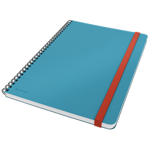 Cuaderno Leitz Cosy Touch cuadriculado, con encuadernación wiro B5 80 H. Papel de 100 grs, certificado FSC®.