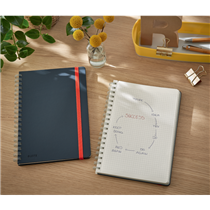 Cuaderno Leitz Cosy Touch cuadriculado, con encuadernación wiro B5 80 H. Papel de 100 grs, certificado FSC®.
