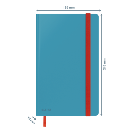 Cuaderno Leitz Cosy Touch cuadriculado con tapa dura A5 80 H. Papel de 100 grs, certificado FSC®.
