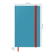 Cuaderno Leitz Cosy Touch cuadriculado con tapa dura A5 80 H. Papel de 100 grs, certificado FSC®.