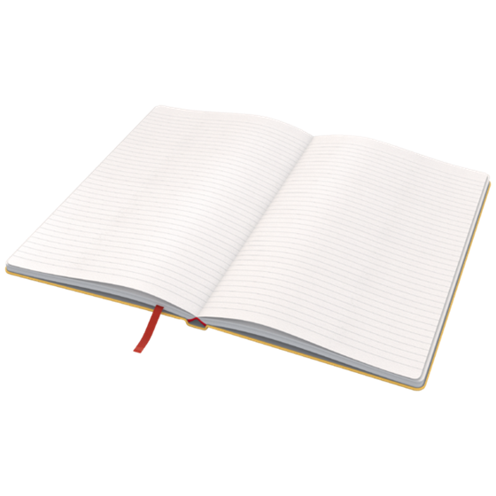 Cuaderno Leitz Cosy Touch con rayas con tapa dura A5 80 H. Papel de 100 grs, certificado FSC®.