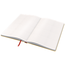 Cuaderno Leitz Cosy Touch con rayas con tapa dura A5 80 H. Papel de 100 grs, certificado FSC®.
