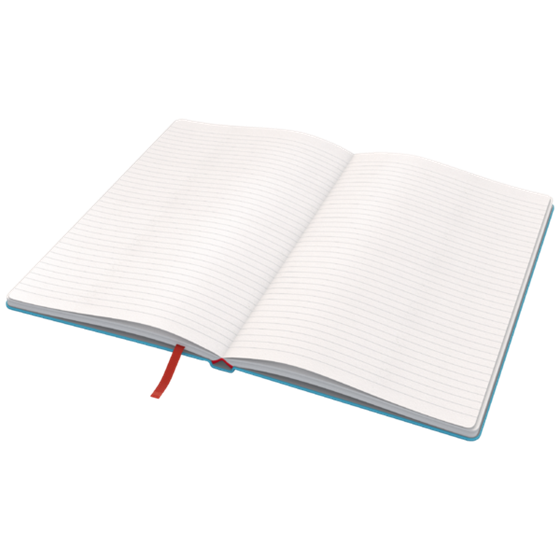 Cuaderno Leitz Cosy Touch con rayas con tapa dura A5 80 H. Papel de 100 grs, certificado FSC®.