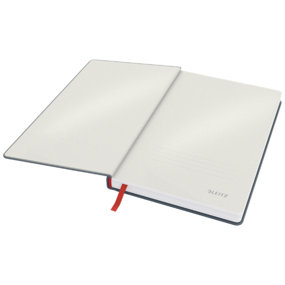 Cuaderno Leitz Cosy Touch con rayas con tapa dura A5 80 H. Papel de 100 grs, certificado FSC®.