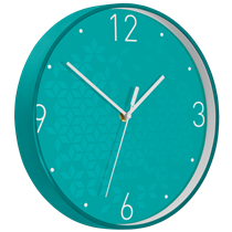 Reloj de pared silencioso Leitz WOW Turquesa 29 x 4,3 x 29 cm.