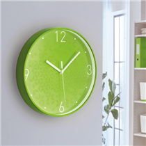 Reloj de pared silencioso Leitz WOW Verde 29 x 4,3 x 29 cm.
