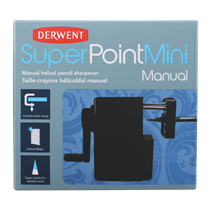 Minisacapuntas manual de sobremesa Super Point de Derwent Negro