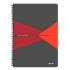 Cuaderno Leitz Office A4 con rayas, encuadernación Wiro con tapa rígidas Rojo 90 H. 90 g.