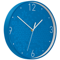 Reloj de pared silencioso Leitz WOW Azul 29 x 4,3 x 29 cm.