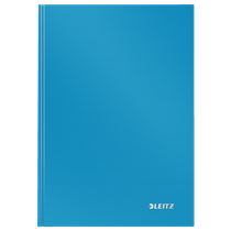 Cuaderno Solid de Leitz A5 cuadriculado con tapa dura Azul claro 80 h. 90 g.