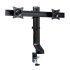 Brazo SmartFit® de ahorro de espacio para dos monitores Plata