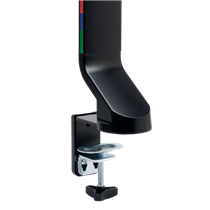 Brazo SmartFit® de ahorro de espacio para un monitor Plata