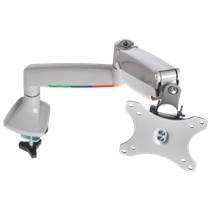 Brazo SmartFit® de altura ajustable con controles de un solo toque para monitor individual Gris