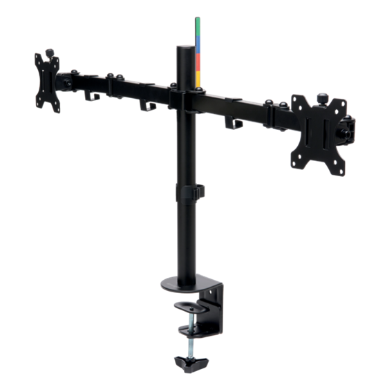 Brazo SmartFit® Ergo extensible para dos monitores Negro