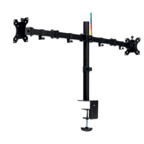 Brazo SmartFit® Ergo extensible para dos monitores Negro
