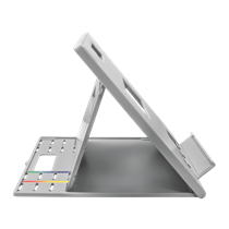 Elevador y soporte enfriador ergonómicos y ajustables para portátiles de hasta 17 pulgadas SmartFit® Easy Riser™ Go - Gris claro