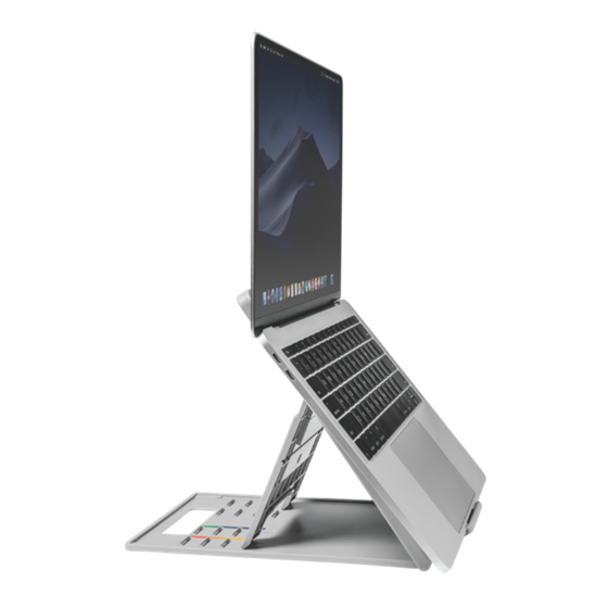 Elevador y soporte enfriador ergonómicos y ajustables para portátiles o tabletas de hasta 14 pulgadas SmartFit® Easy Riser™ Go -