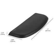 Reposamuñecas ErgoSoft™ para teclados finos y compactos Negro
