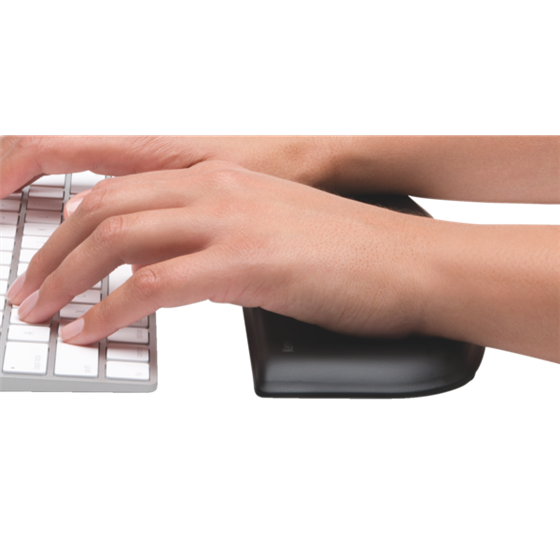 Reposamuñecas ErgoSoft™ para teclados finos y compactos Negro