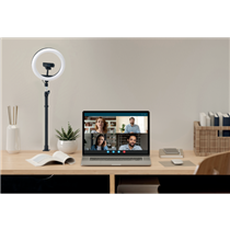 Soporte con abrazadera telescópico para micrófonos, cámaras web y sistemas de iluminación Kensington A1000 