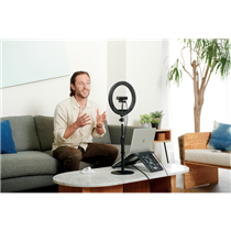 Soporte de sobremesa telescópico para micrófonos de videoconferencia, cámaras web y sistemas de iluminación Kensington A1010 