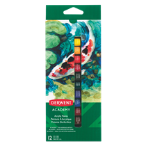 Pinturas Acrílicas Academy De 12 Ml De Derwent (Paquete De 12)
