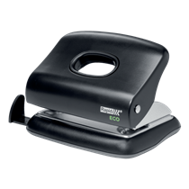 Taladro De Oficina Rapid Eco Negro 2 Mm/20 Hojas (Papel De 80 G/M²)