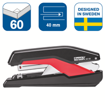 Grapadora Modelo Supreme So60 Fullstrip De Rapid Negro/Rojo