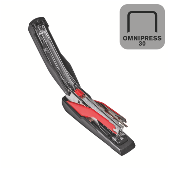 Grapadora Modelo Supreme Omnipress So30 Fullstrip De Rapid Negro/Rojo