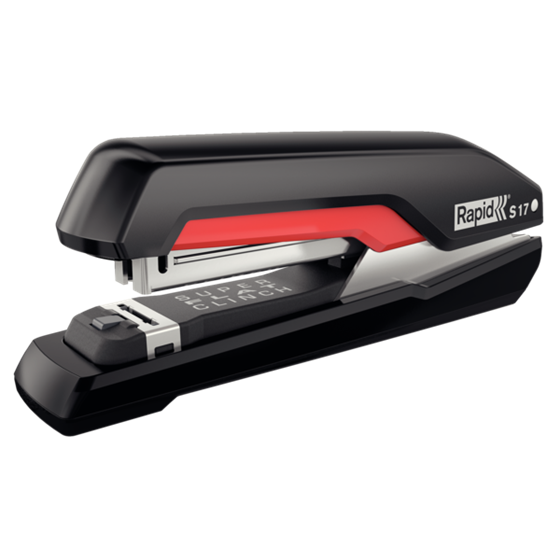 Grapadora Modelo Supreme S17 Fullstrip De Rapid Negro/Rojo 
