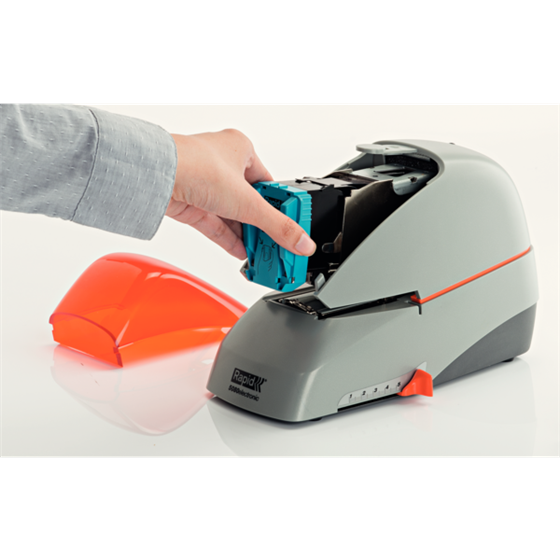 Grapadora Eléctrica Supreme De Rapid R5080E Plata/ Naranja