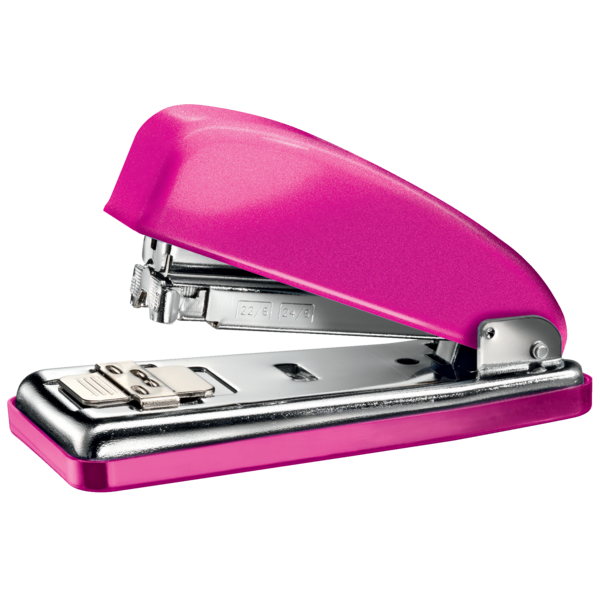 Grapadora Metálica De Oficina Mod. 226 Wow De Petrus Fucsia