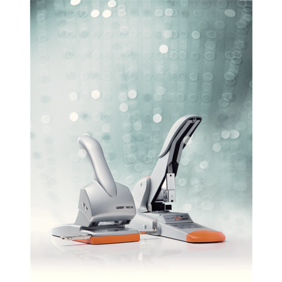 Taladro Para Gruesos Fashion De Rapid Hdc65 Plata/ Naranja 65 Hojas