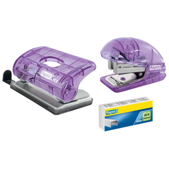 Mini Grapadora Rapid Colour'Breeze F4 Lavanda
