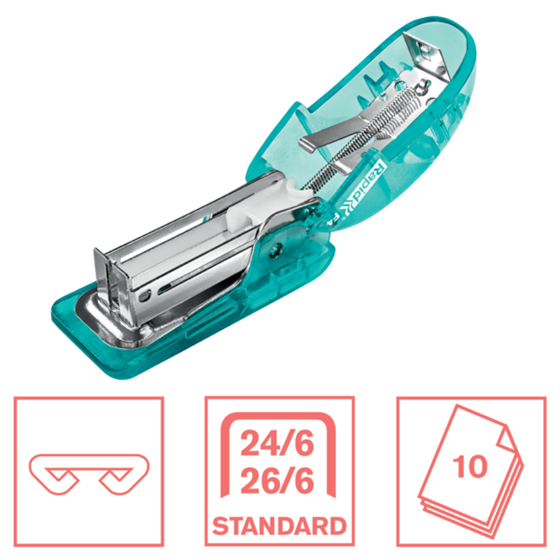 Mini Grapadora Rapid Colour'Breeze F4 Azul