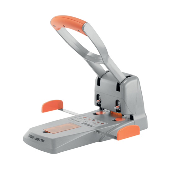 Taladro Para Gruesos Supreme De Rapid Hdc150/2 Orificios Plata/ Naranja 150 Hojas