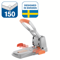 Taladro Para Gruesos Supreme De Rapid Hdc150/2 Orificios Plata/ Naranja 150 Hojas