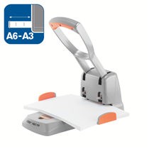 Taladro Para Gruesos Supreme De Rapid Hdc150/2 Orificios Plata/ Naranja 150 Hojas