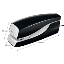 Grapadora Eléctrica De Grapado Plano E-120 Contactless De Petrus Negro