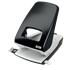 Resistente Taladro De Oficina De Metal Mod. 95 De Petrus Negro 4 Mm/40 Hojas (Papel 80 Grs.)