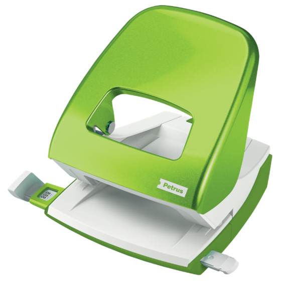 Taladro Metálico De Oficina Mod. 62 Wow De Petrus Verde 3 Mm/30 Hojas (80 Grs).