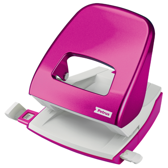 Taladro Metálico De Oficina Mod. 62 Wow De Petrus Fucsia 3 Mm/30 Hojas (80 Grs).