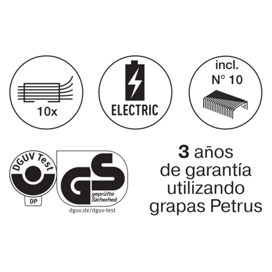 Grapadora Eléctrica Wow E-310 Contactless De Petrus Azul